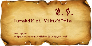 Muraközi Viktória névjegykártya