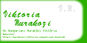 viktoria murakozi business card